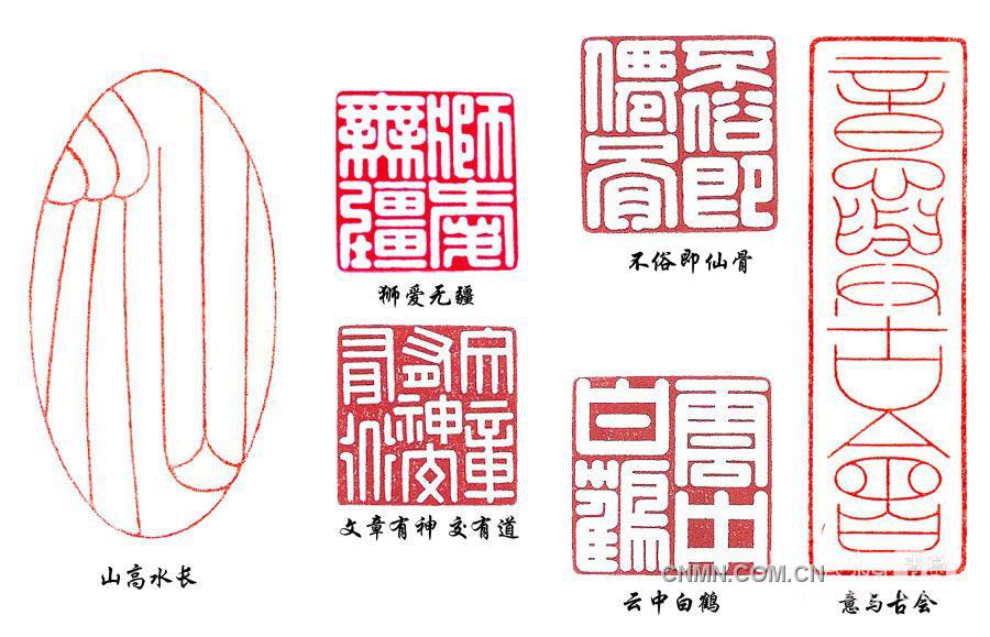 圖為：金屬篆刻作品。 w2